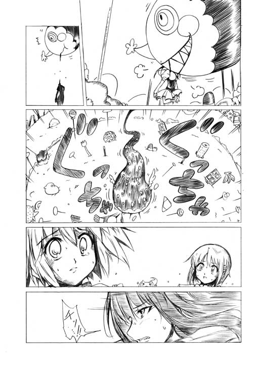 akemi homura, kaname madoka, miki sayaka, tomoe mami, and charlotte (mahou shoujo madoka magica) drawn by suigetsu_koubou