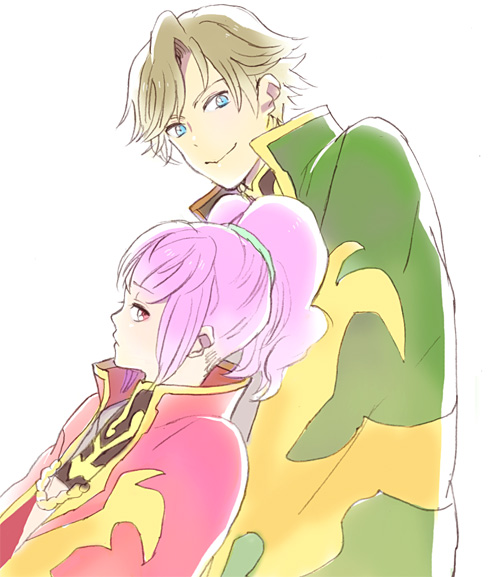 anya alstreim and gino weinberg (code geass) drawn by kimidori_(mb4)