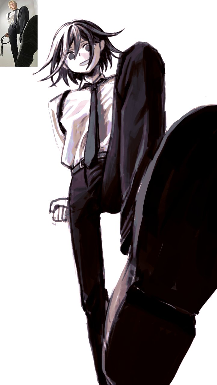 oma kokichi (danganronpa and 1 more) drawn by 50k_v3