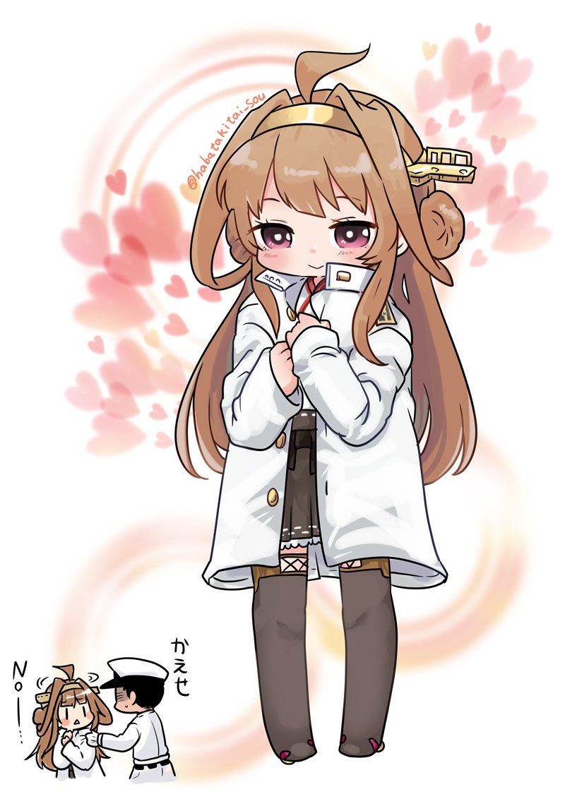 admiral, kongou, and kongou kai ni (kantai collection) drawn by lr_hijikata