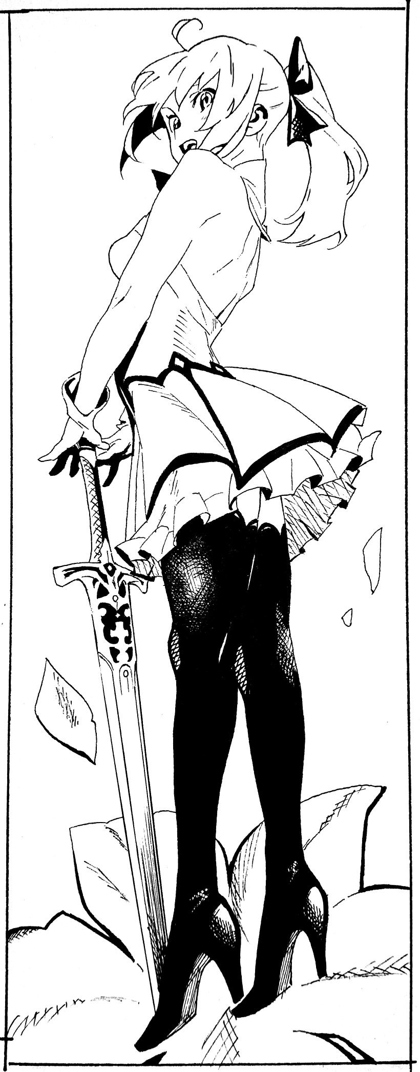 artoria pendragon and saber lily (fate and 1 more) drawn by henken