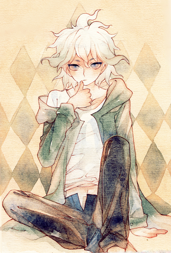 komaeda nagito (danganronpa and 1 more) drawn by rei_(456789io)
