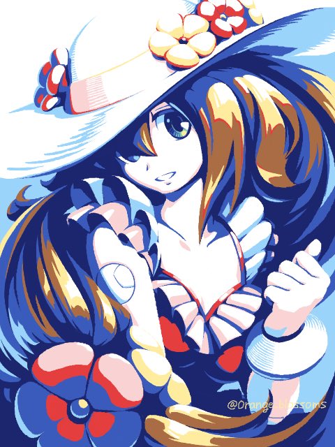 iris and swimsuit iris (mega man and 2 more) drawn by orange_blossoms(megaman)