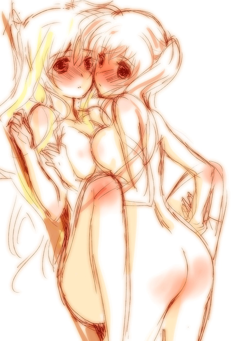 fate testarossa and takamachi nanoha (lyrical nanoha and 1 more) drawn by tokoharu