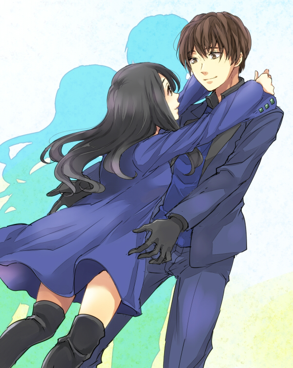 nozama tomoko and sakuta ryuusei (kamen rider and 1 more) drawn by nugaa