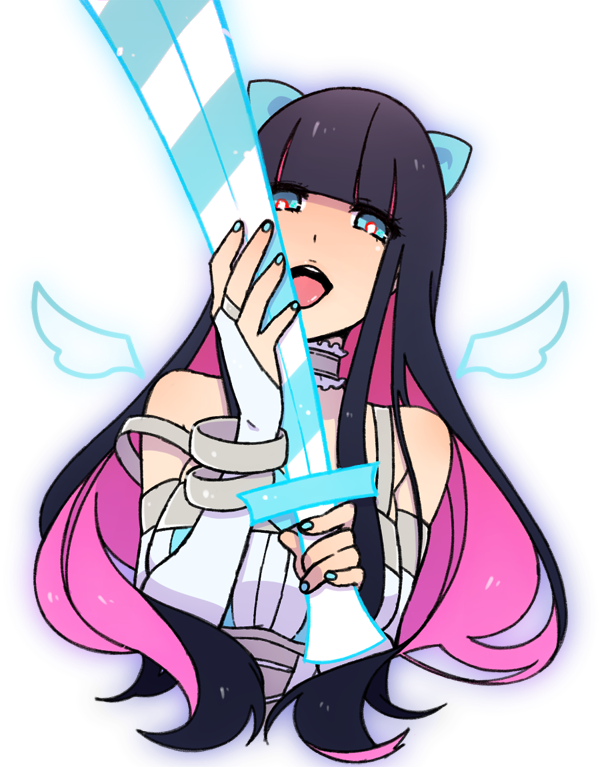 stocking (panty & stocking with garterbelt) drawn by nogi_(noooog)