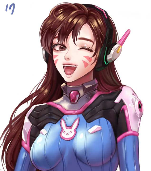 d.va (overwatch and 1 more) drawn by blcackup