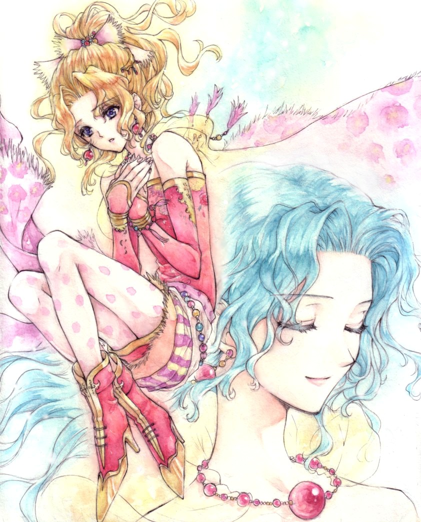 terra branford (final fantasy and 1 more) drawn by mochineko
