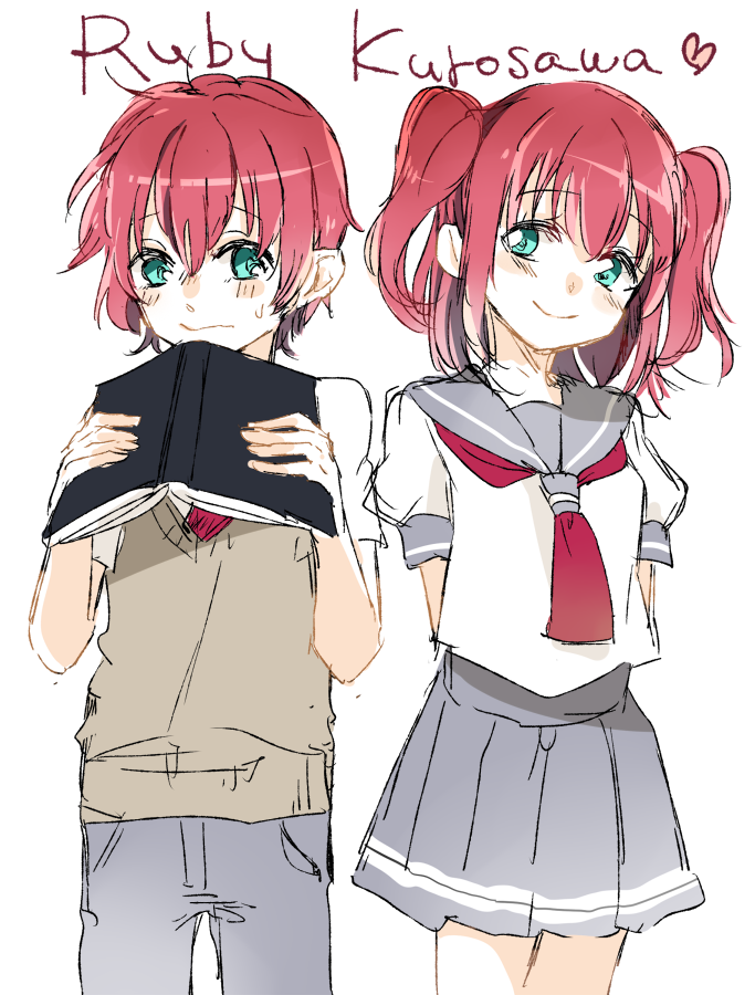 kurosawa ruby (love live! and 1 more) drawn by sofy