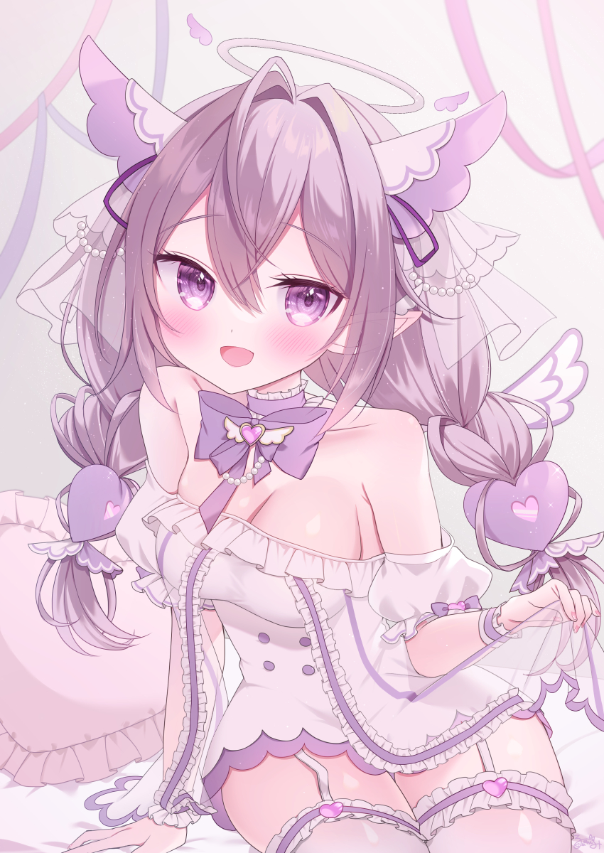 tenshi uyu (indie virtual youtuber) drawn by nanase_(ribonshitoron)