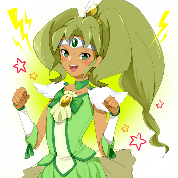 cure march and midorikawa ryuuji (precure and 2 more) drawn by takepiyo