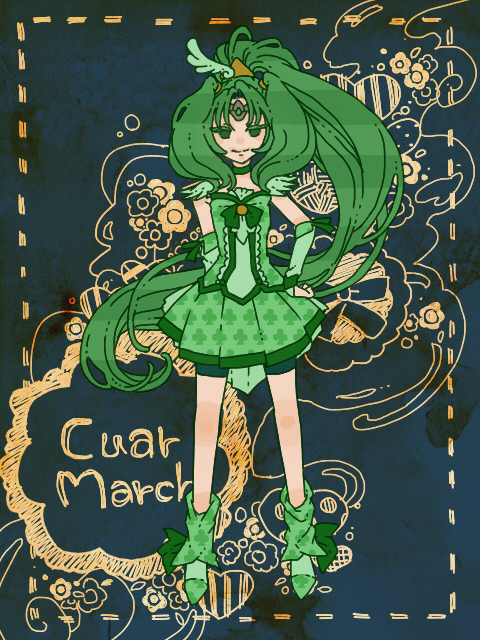 midorikawa nao and cure march (precure and 1 more) drawn by hasha