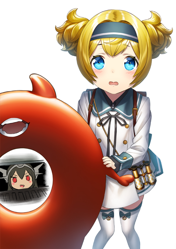 nagato, gambier bay, and enemy lifebuoy (kantai collection and 1 more) drawn by unowen