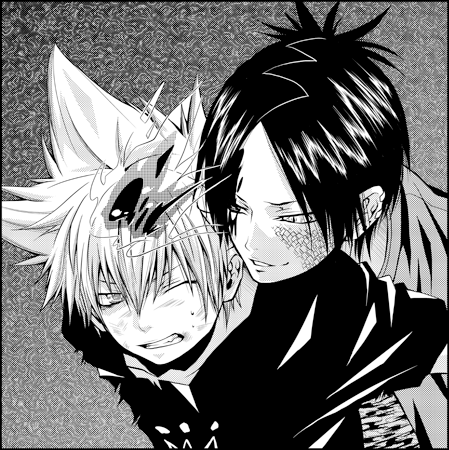 sawada tsunayoshi and rokudou mukuro (katekyo hitman reborn!) drawn by azusa_(hws)