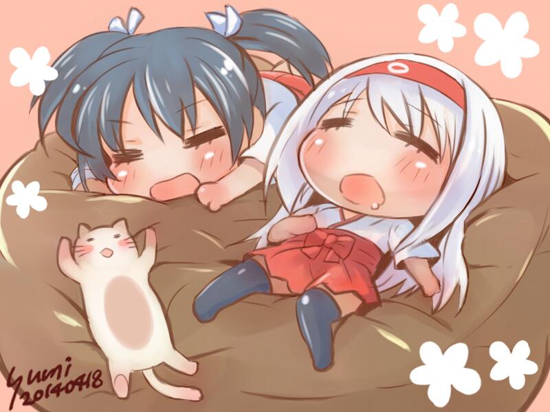 zuikaku and shoukaku (kantai collection) drawn by yumi_yumi