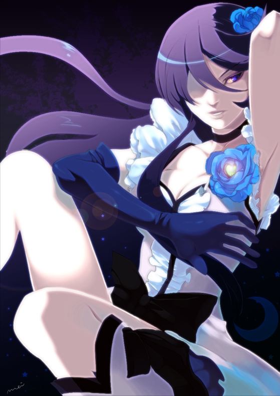 tsukikage yuri and cure moonlight (precure and 1 more) drawn by narumi_yuka
