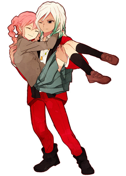 gouenji shuuya and gouenji yuuka (inazuma eleven and 1 more) drawn by ono_(0_no)