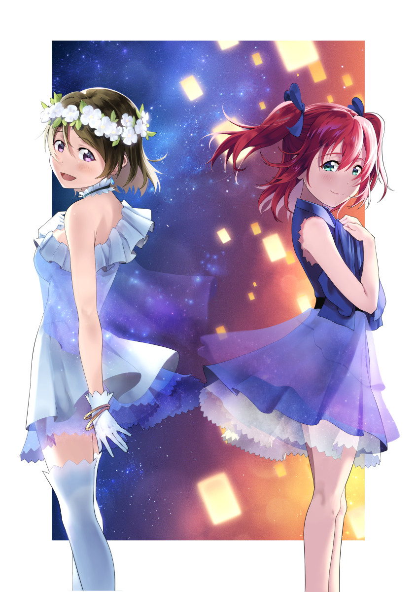 koizumi hanayo and kurosawa ruby (love live! and 2 more) drawn by redame