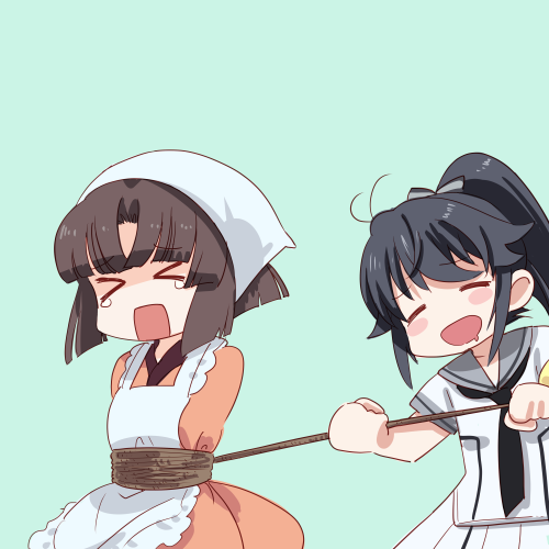 musumi kiyoka and yamashiro yui (toji no miko) drawn by takano_natsuki