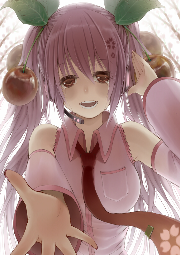 hatsune miku and sakura miku (vocaloid) drawn by fuppo