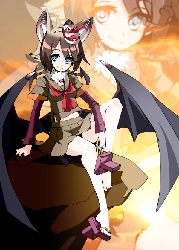 hilgendorf's tube-nose bat (kemono friends and 1 more) drawn by upky3cdxrsztr1v