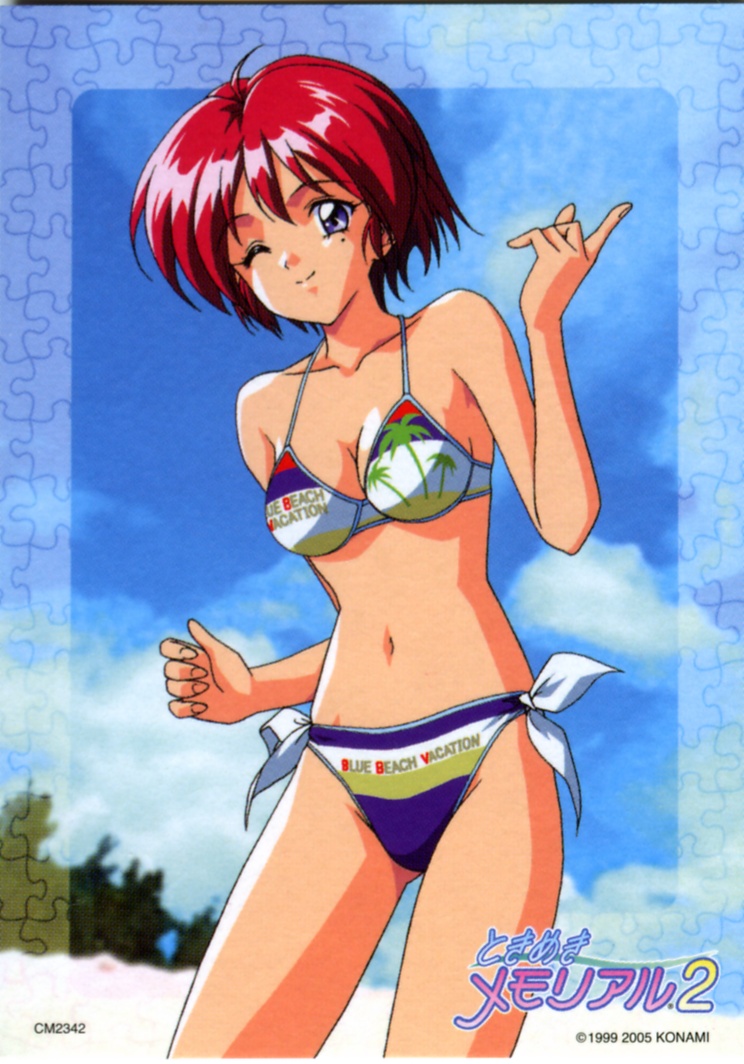 hinomoto hikari (tokimeki memorial and 1 more) drawn by kokura_masashi