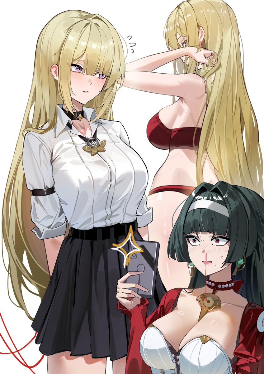 evelyn chevalier and astra yao (zenless zone zero) drawn by maanu