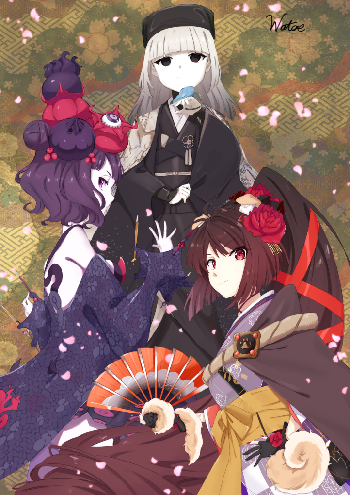 katsushika hokusai, sen no rikyu, and kyokutei bakin (fate and 1 more) drawn by 2gokghr