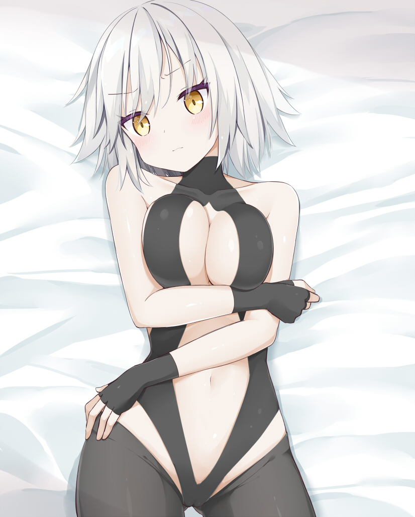 jeanne d'arc alter and hassan of serenity (fate and 1 more) drawn by kamu_(geeenius)