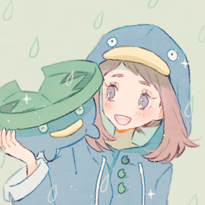 may and lotad (pokemon and 1 more) drawn by ryokuno_green