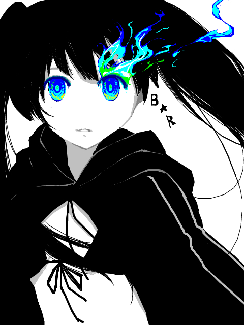 black rock shooter (black rock shooter) drawn by rike_(pixiv)
