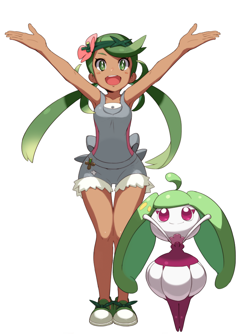 mallow and steenee (pokemon and 1 more) drawn by tonami_kanji