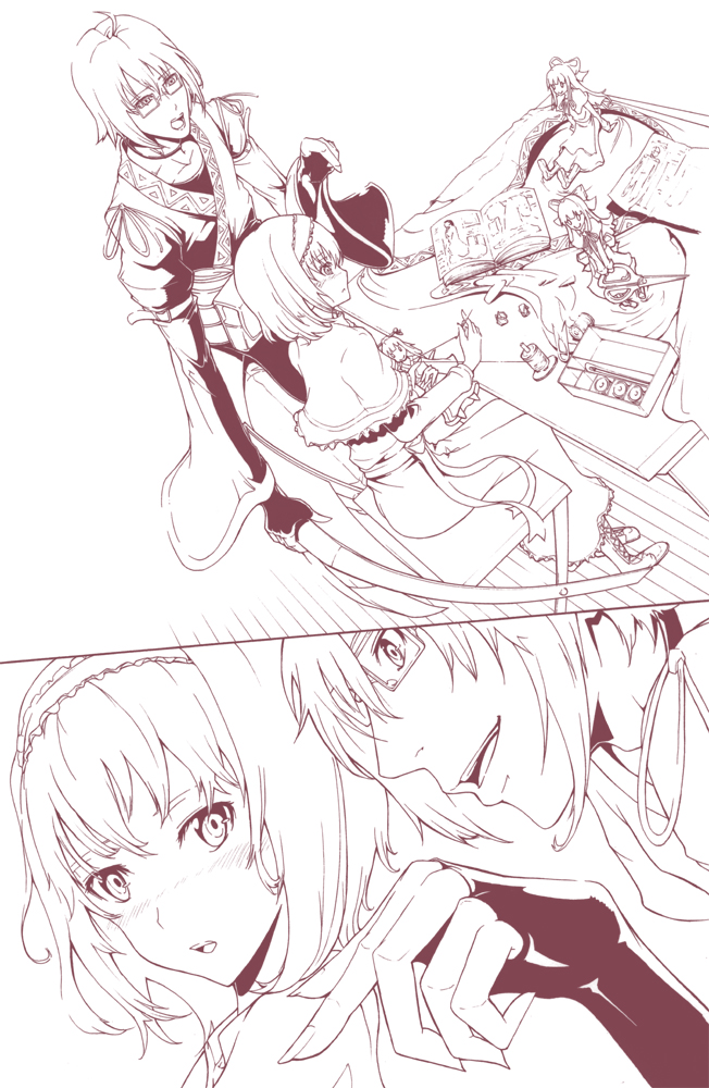 alice margatroid, morichika rinnosuke, and shanghai doll (touhou) drawn by old_walker_(artist)