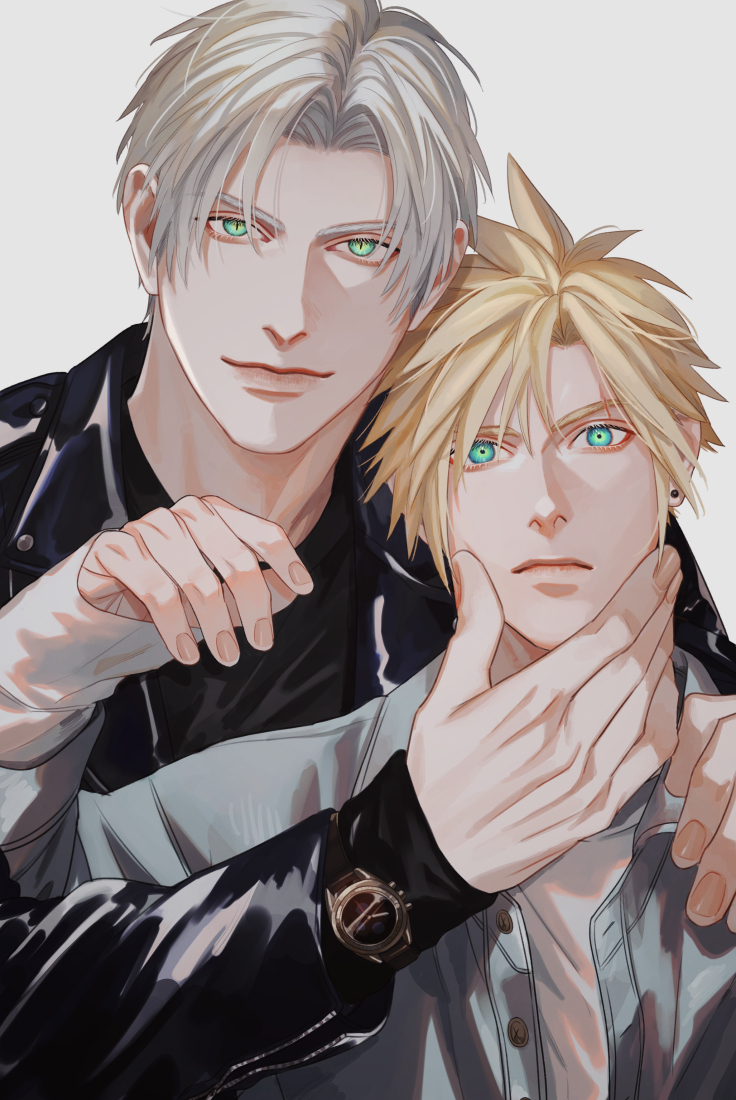 cloud strife and sephiroth (final fantasy and 2 more) drawn by boooshow