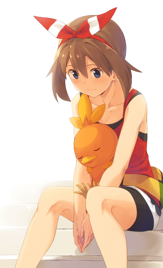 may and torchic (pokemon and 1 more) drawn by kinta_(distortion)