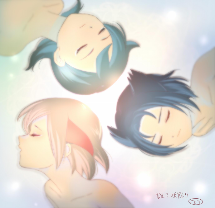 ichino nanasuke, aoyama shunsuke, and sakisaka satoru (inazuma eleven and 1 more) drawn by mizuhara_aki