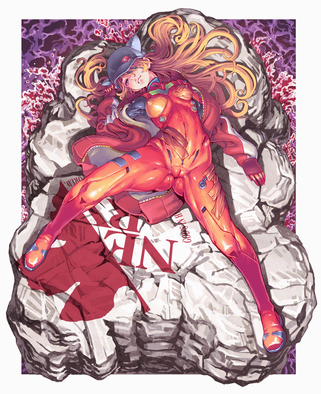 souryuu asuka langley (neon genesis evangelion and 2 more) drawn by honzawa_yuuichirou and nanakamado_anno