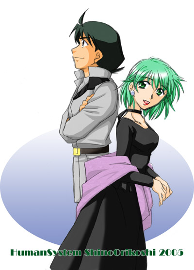 aina saharin and shiro amada (gundam and 1 more) drawn by orikoshi_shino
