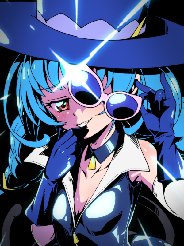 yuni and blue cat (precure and 1 more) drawn by tj-type1