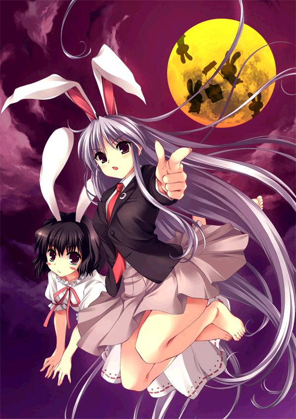 reisen udongein inaba and inaba tewi (touhou) drawn by sato-pon and tateha_(marvelous_grace)