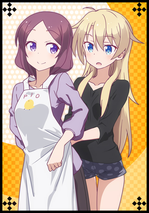 yagami kou and tooyama rin (new game!) drawn by omaruo
