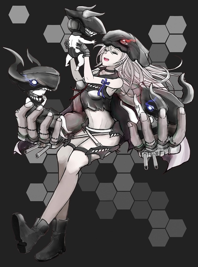 pt imp group and destroyer water oni (kantai collection) drawn by pepii