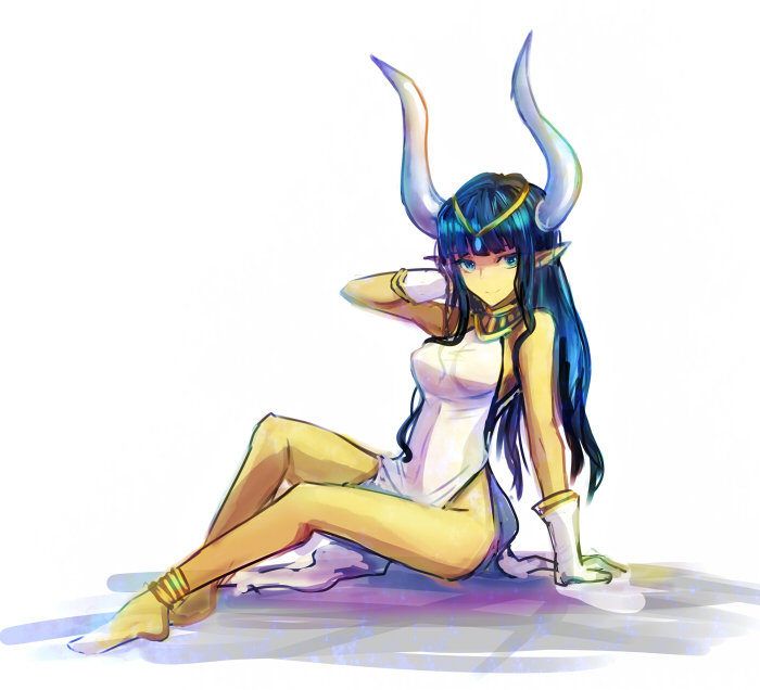 hathor (shin megami tensei and 1 more) drawn by kara_(color)