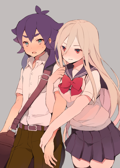 afuro terumi and kishibe taiga (inazuma eleven go and 1 more) drawn by tokio_neo