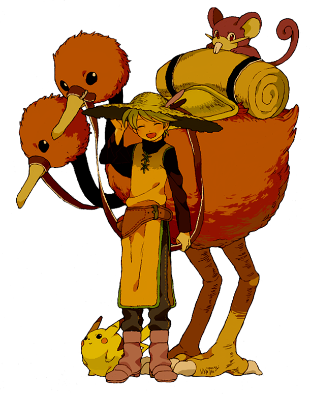 pikachu, yellow, rattata, pika, and doduo (pokemon and 1 more) drawn by glucose