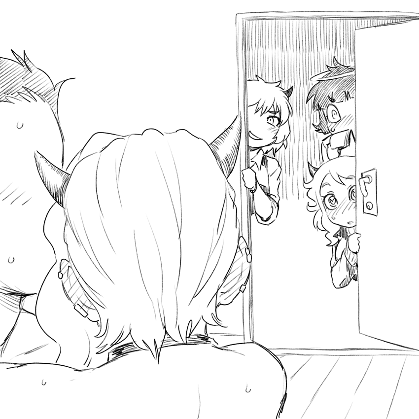 modeus, helltaker, malina, azazel, and zdrada (helltaker) drawn by tsukudani_(coke-buta)