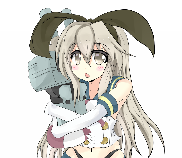 shimakaze and rensouhou-chan (kantai collection) drawn by houkodou