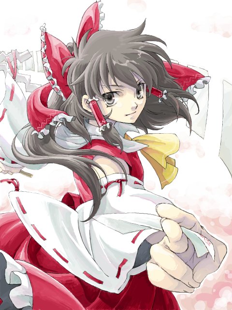 hakurei reimu (touhou) drawn by mikage_(mikazuki_no_koufuku)
