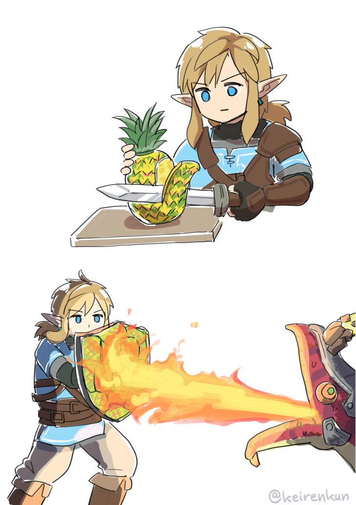 link (the legend of zelda and 1 more) drawn by monbetsu_kuniharu
