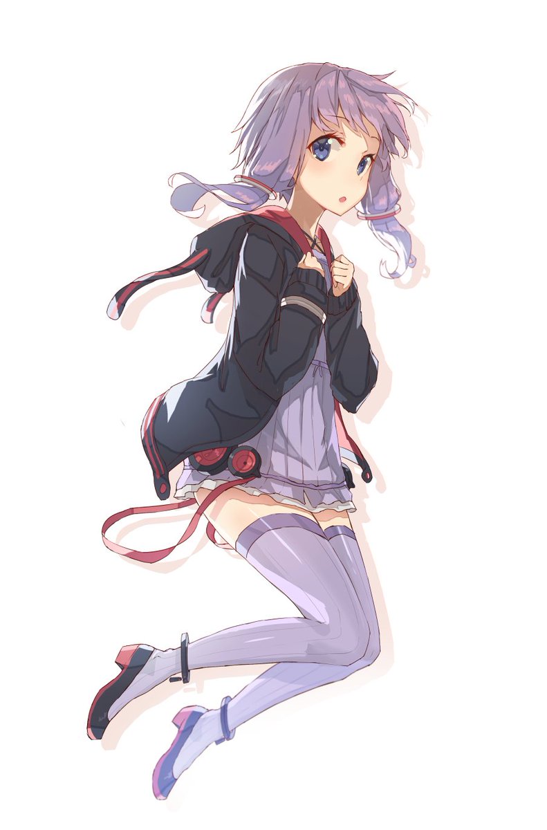 yuzuki yukari (vocaloid and 1 more) drawn by oweee
